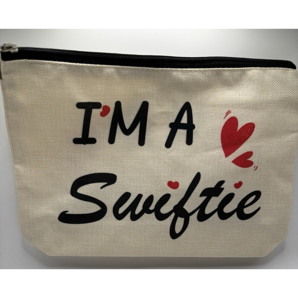 New Taylor Swift Makeup/Pencil Bag‎ "I'm A Swiftie", Dual-sided,